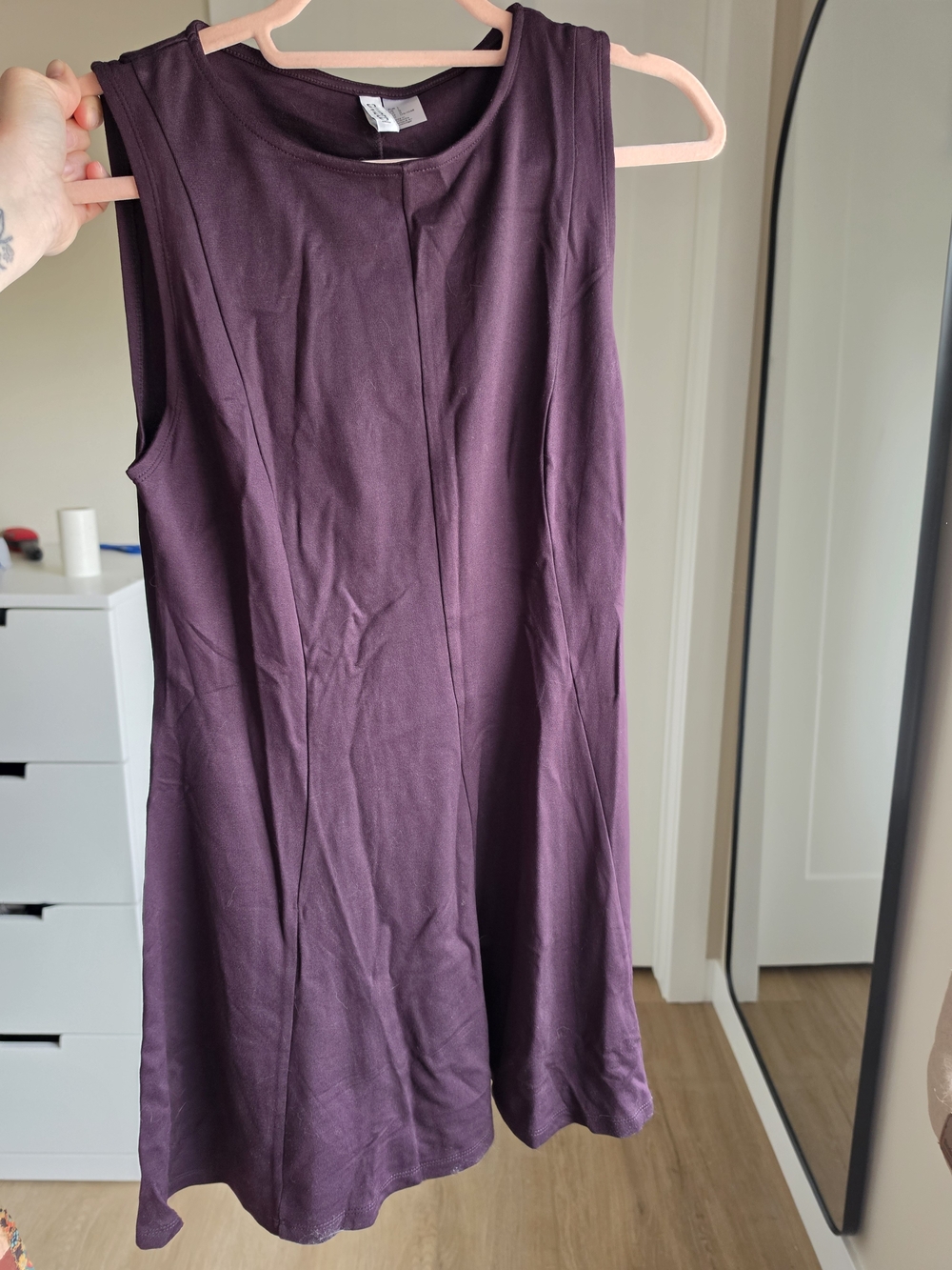 H&M Sleeveless Purple Skater Dress NWOT
